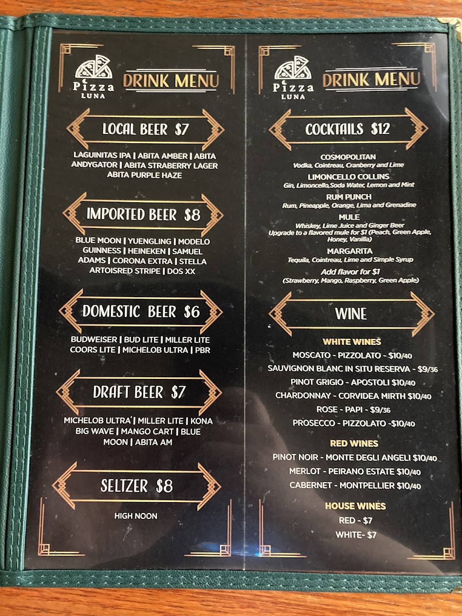 Pizza Luna Menu - Image 2